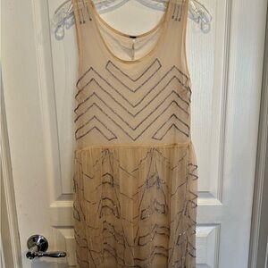 Free People Beaded Sleeveless Blouse/Dress